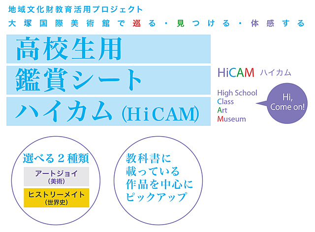 高校生用鑑賞シートハイカム Hicam を開発 学校との連携 子どもプログラム